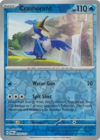 Twilight Masquerade Cramorant #58/167 reverse holo